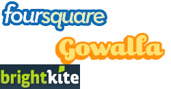 Foursquare v Gowalla v Brightkite