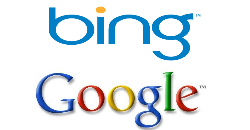 Bing and Google Click thru Rates, CTR